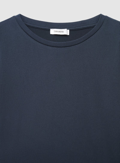T-shirt manica lunga a tinta unita