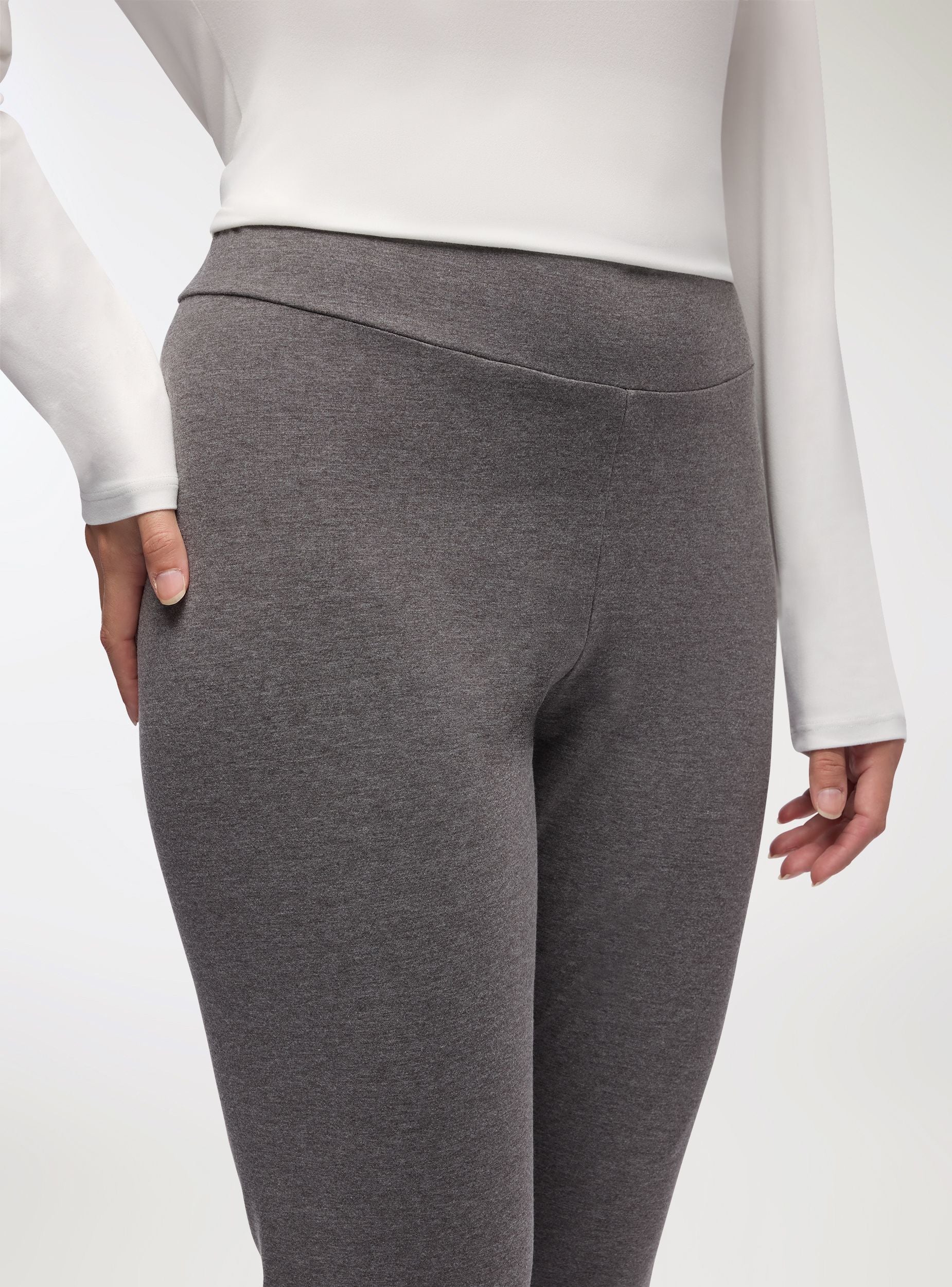 Pantalon Legging Gris Foncé Taille S 100% Lin – Terry Lane, Neuf Avec Étiquettes