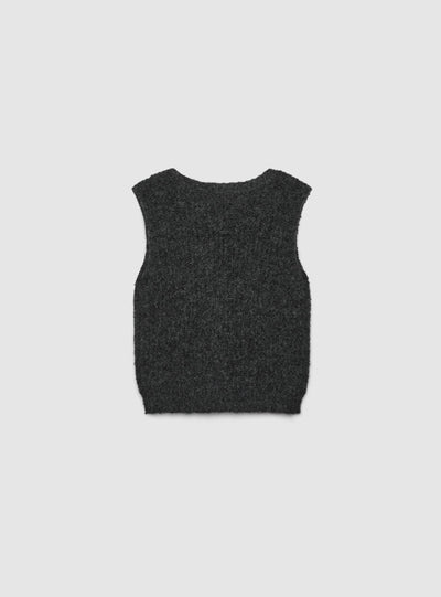 Buttoned cardigan vest
