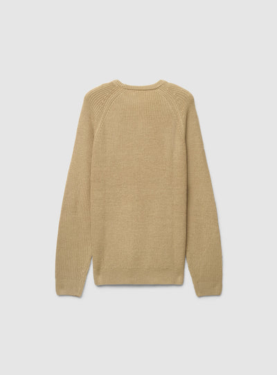 Maglia girocollo a costa inglese