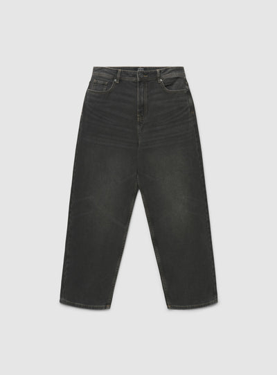 Jeans super baggy a tinta unita