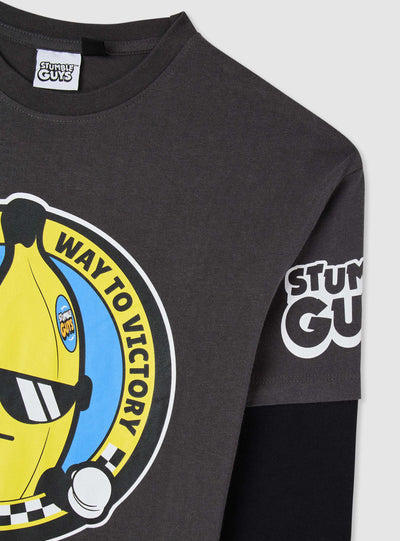 T-shirt maniche lunghe con stampa Stumble Guys®