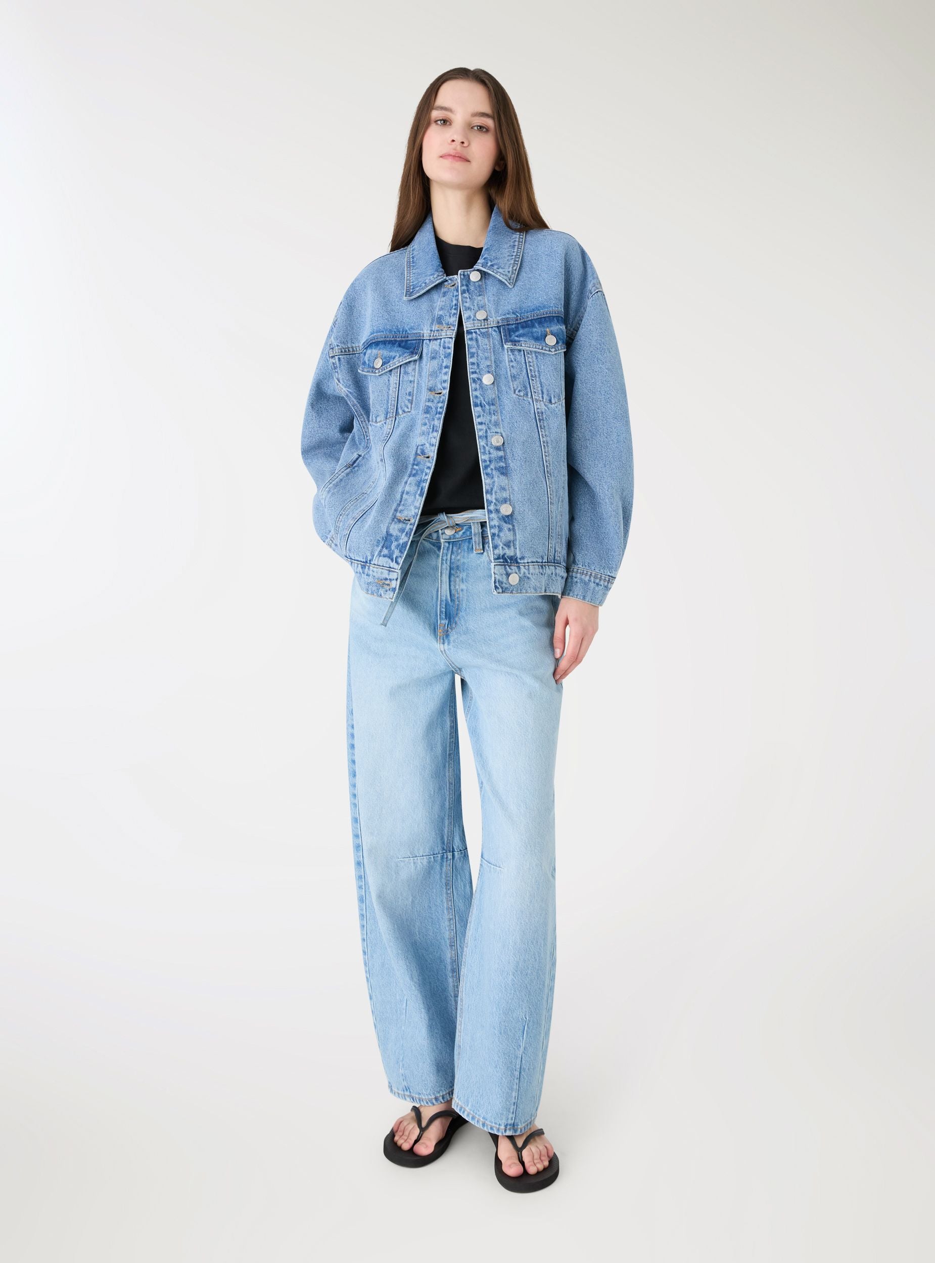 Oversized denim jacket - Terranova