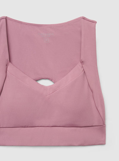 Bra top sportivo con oblò