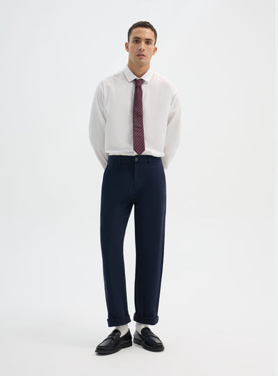 Pantalon chino droit uni