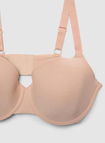 Reggiseno balconcino semi strutturato a tinta unita