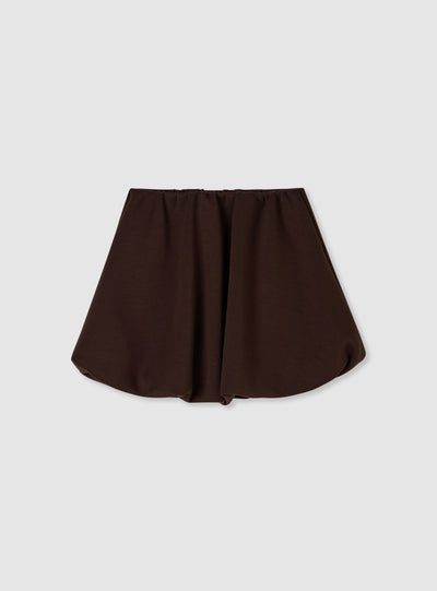 Girls' plain balloon skort