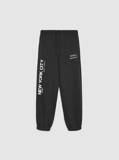 Pantaloni tuta con coulisse e scritta