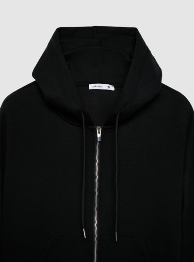 Felpa over con cappuccio e zip