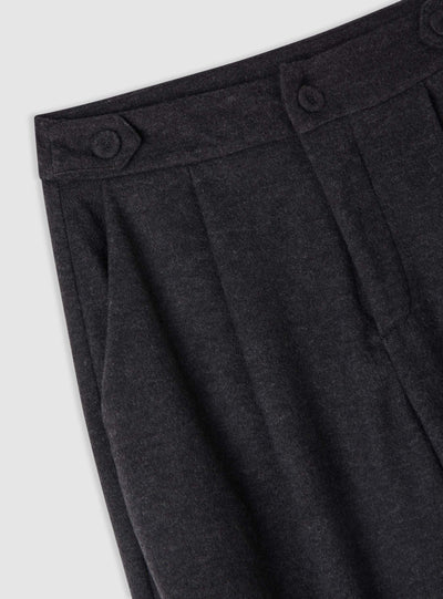 Solid colour barrel trousers