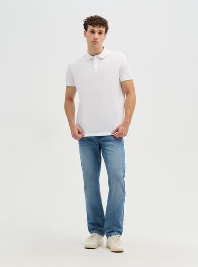 T-shirt polo a tinta unita