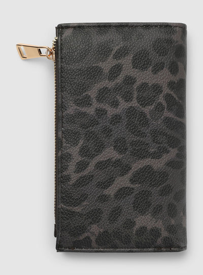 Portafoglio con stampa animalier