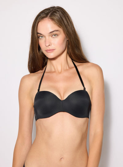 Reggiseno a fascia imbottito con spalline regolabili