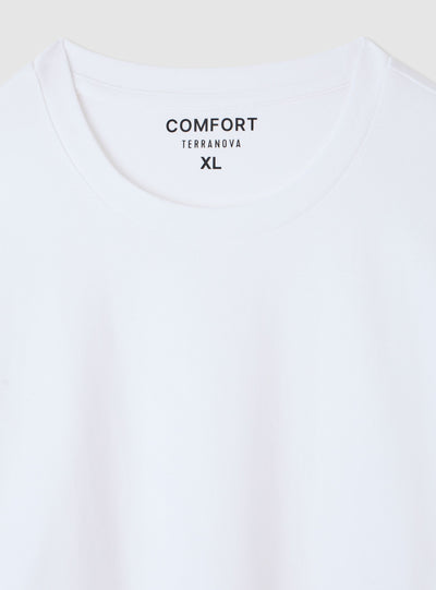T-shirt comfort fit a tinta unita