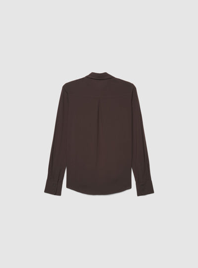 Camicia ampia a tinta unita