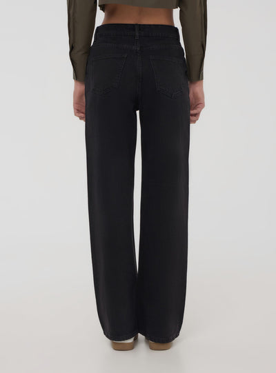 Jeans wide leg cinque tasche