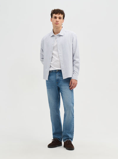 Jeans straight fit a cinque tasche