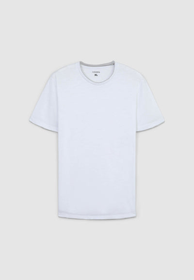 T-shirt doppiata tinta unita