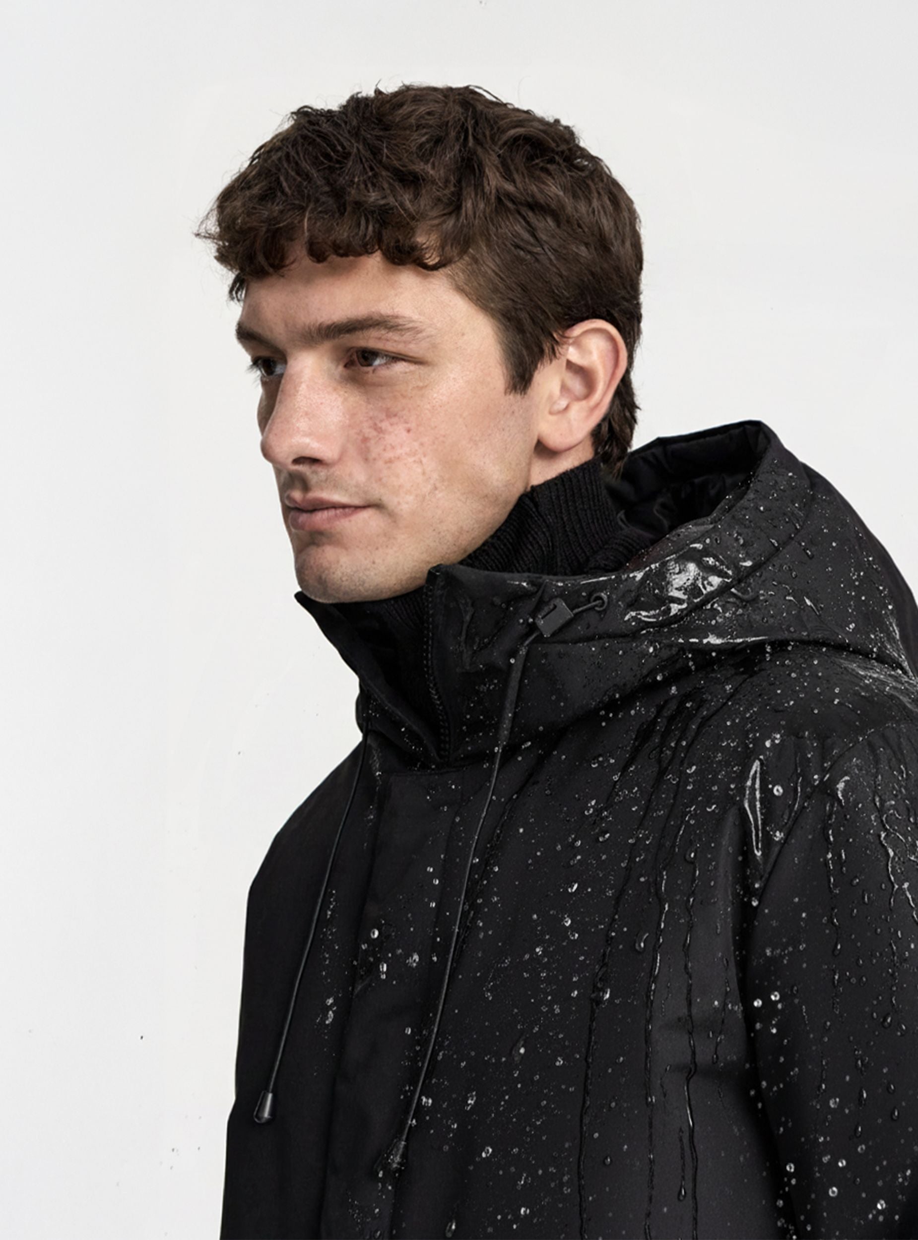 Hooded parka with water-resistant zip – Terranova