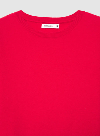 Maglia girocollo a tinta unita
