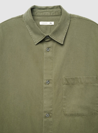 Camicia twill cotone con taschino