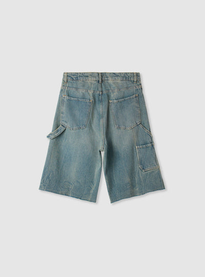 Pantalone Jeans Corto Tinta Unita