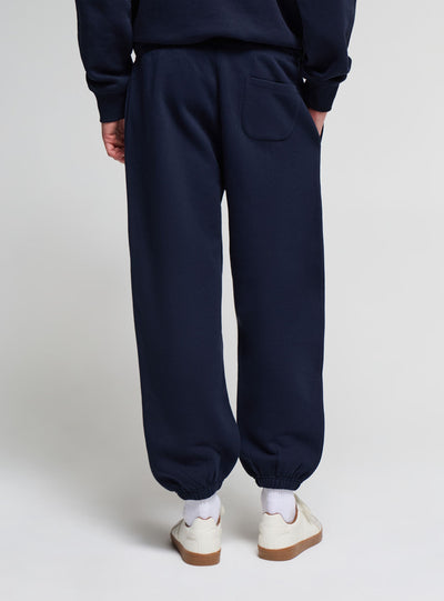 Pantaloni tuta jogger con stampa college