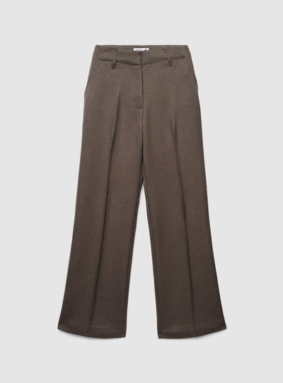 Maxi-Hose mit weitem Bein in Uni-Farbe