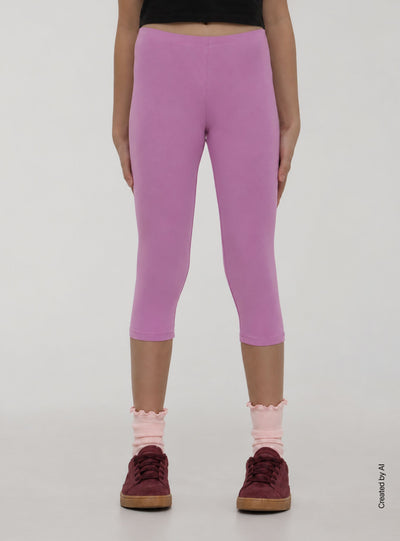 Pack 2 leggings 3/4 tinta unita