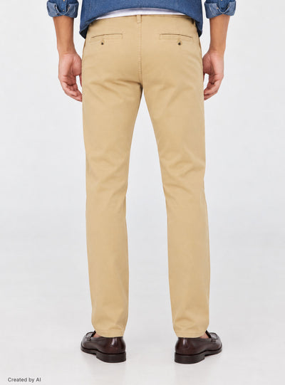 Pantaloni chino tinta unita regular