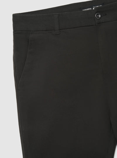 Pantaloni chino straight a tinta unita