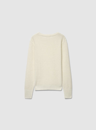 Maglia girocollo effetto luccicante
