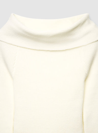 Maglia a spalle scoperte a tinta unita