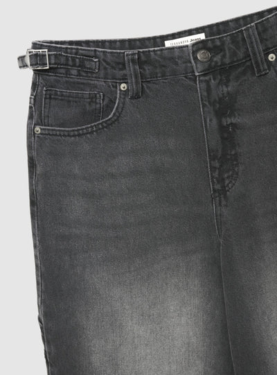 Jeans carpenter lunghi a tinta unita