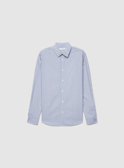Camicia a righe con colletto classico