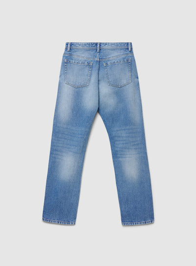 Jeans straight a tinta unita
