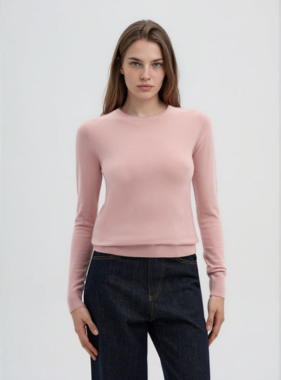 Plain crew neck jumper