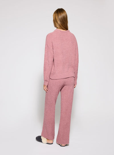 Long teddy-effect pajama set