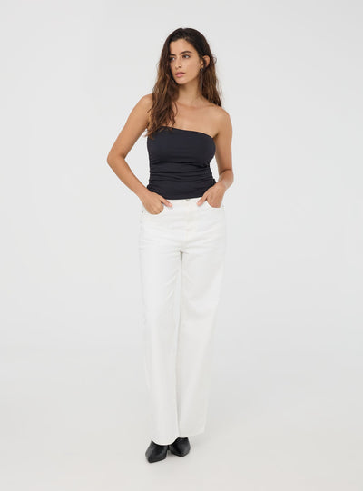 Ruched bandeau top