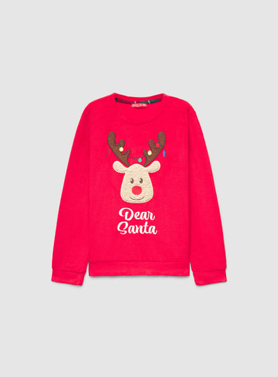 Ensemble pyjama de Noël avec imprimé renne