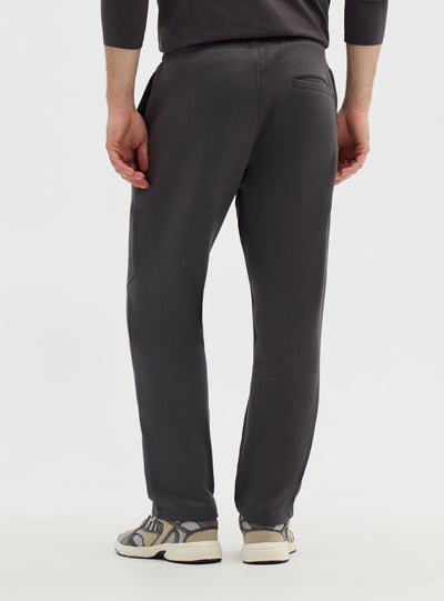 Pantaloni tuta relaxed a tinta unita