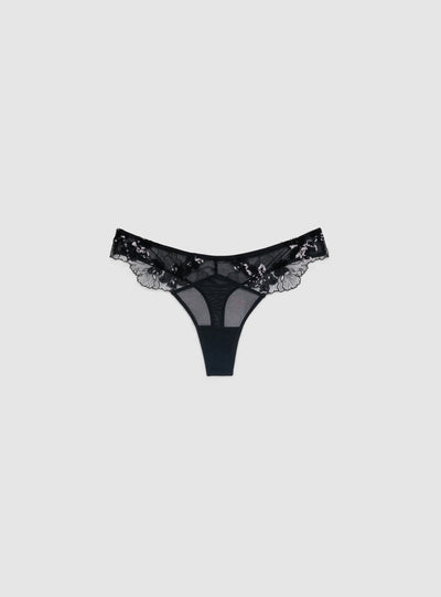 Slip perizoma con applicazioni e paillettes