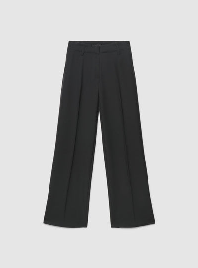 Pantaloni wide leg a tinta unita
