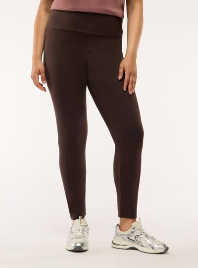 Leggings lunghi a tinta unita
