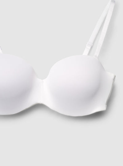 Reggiseno a fascia imbottito con spalline regolabili