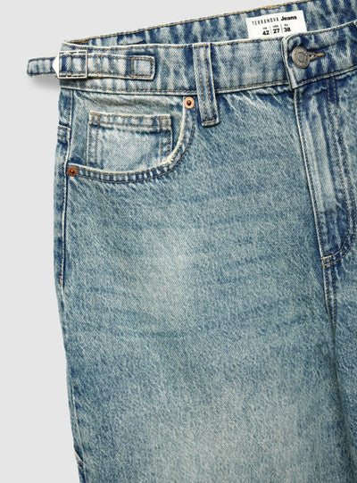 Jeans carpenter con cintura regolabile