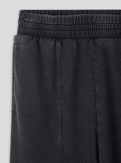 Trenerka pantalone bojene u tkanini s visokim strukom i manžetnama