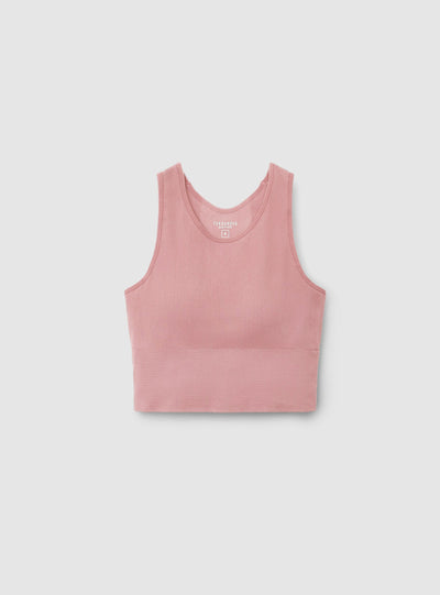 Top sportivo vogatore seamless a tinta unita