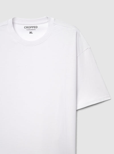 T-shirt crop a tinta unita