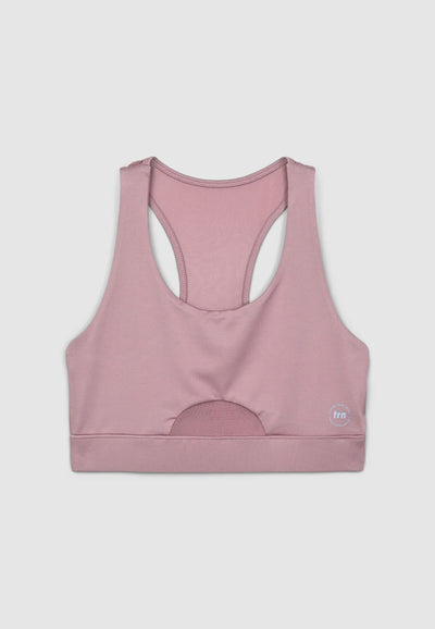 Bra top sportivo con trasparenze